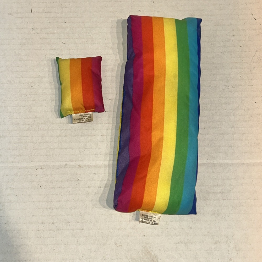 Rainbow Brite Vintage Color Cottage Bed & Pillow Replacement 1983 Hallmark
